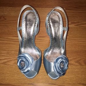 LULU TOWNSEND/ Baby Blue/ Andrea Open Toe Heels 8M